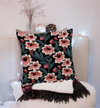 Evdek Embroidery Ds8 Dijital Baskılı Kırlent Kılıfı