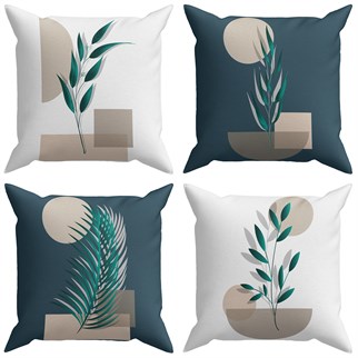 Evdek Exotic 4lü Kırlent Kılıf Ds34