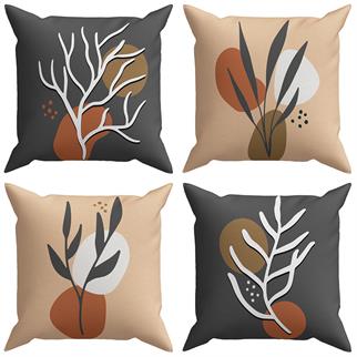 Evdek Exotic 4lü Kırlent Kılıf Ds54