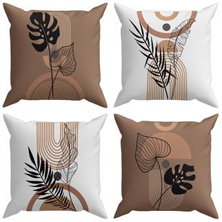 Evdek Exotic 4lü Kırlent Kılıf Ds62