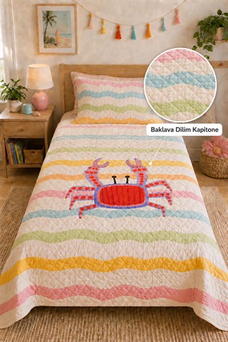 Evdek Genç Odası Tek Kişilik Pike Takımı 160X230 6ETD10