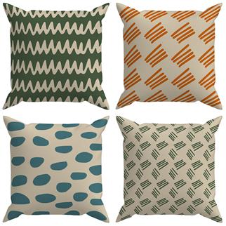 Evdek Geometric 4lü Kırlent Kılıfı Ds22