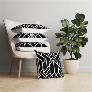 Evdek Geometric 4lü Kırlent Kılıfı Ds24