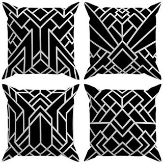 Evdek Geometric 4lü Kırlent Kılıfı Ds24