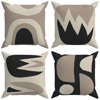 Evdek Geometric 4lü Kırlent Kılıfı Ds34