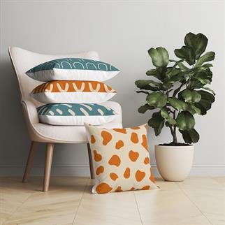 Evdek Geometric 4lü Kırlent Kılıfı Ds6