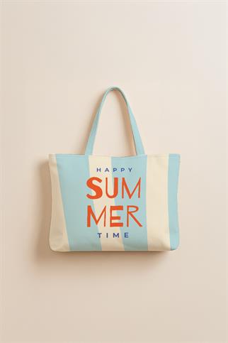 Evdek Happy Plaj Havlulu Plaj Çantası 35x40 Cm