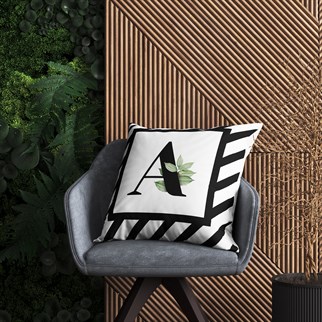 Evdek Harf (A) Kırlent Kılıf