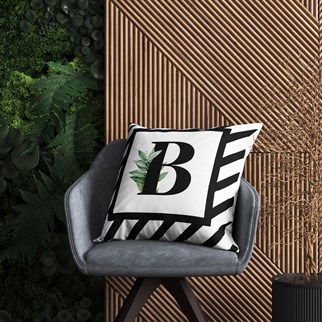 Evdek Harf (B) Kırlent Kılıf