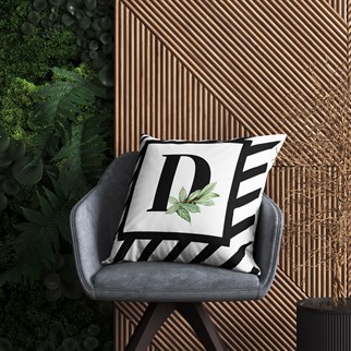 Evdek Harf (D) Kırlent Kılıf