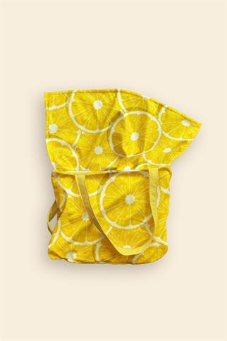 Evdek Lemonade Plaj Havlulu Plaj Çantası 35x40 Cm
