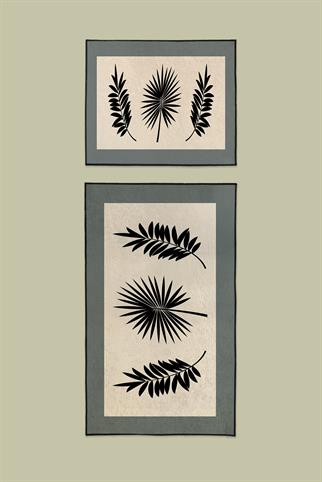 Evdek Palm 2li Banyo Paspas Takım