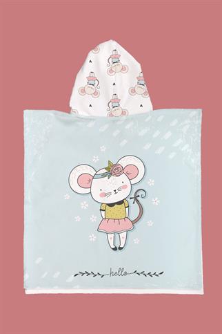 Evdek Pleasant Mouse Çocuk Panço Plaj Havlusu