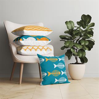 Evdek Starfish 4lü Kırlent Kılıf Ds2