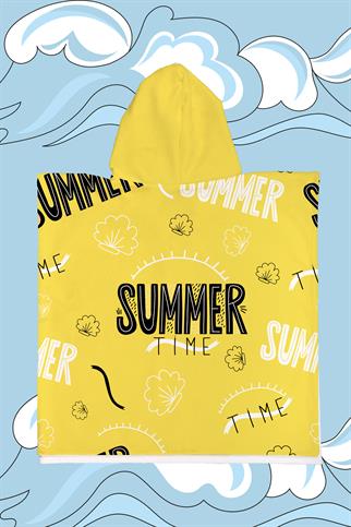 Evdek Summer Çocuk Panço Plaj Havlusu