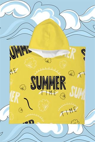 Evdek Summer Çocuk Panço Plaj Havlusu