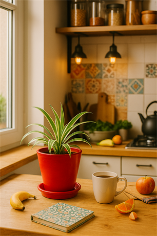 Evdek Tabaklı Kırmızı Konik Çömlek Saksı 14x15 Cm