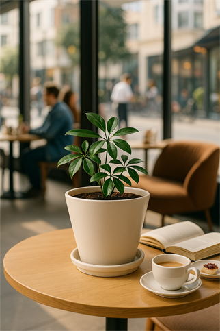 Evdek Tabaklı Krem Konik Çömlek Saksı 14x15 Cm