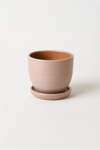 Evdek Tabaklı Vizon Çömlek Saksı 19x19 Cm