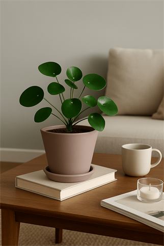 Evdek Tabaklı Vizon Konik Çömlek Saksı 23x23 Cm