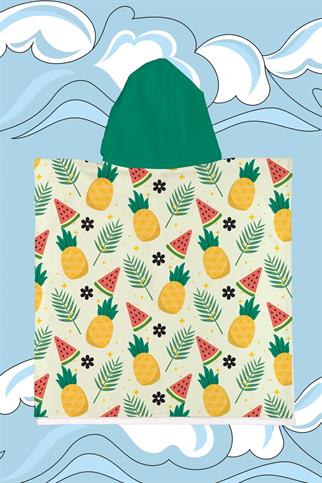 Evdek Tropical Çocuk Panço Plaj Havlusu