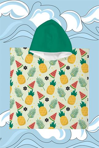 Evdek Tropical Çocuk Panço Plaj Havlusu