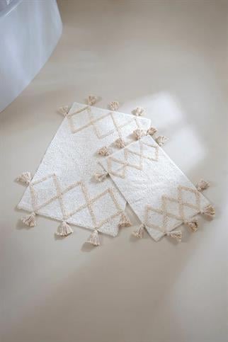 İrya Agnes Banyo Paspası Krem 40x60+60x90 Cm