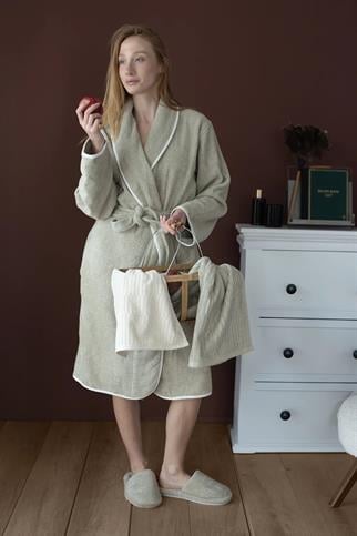 İrya Allesi Kadın Pamuk Bornoz Mint L/XL