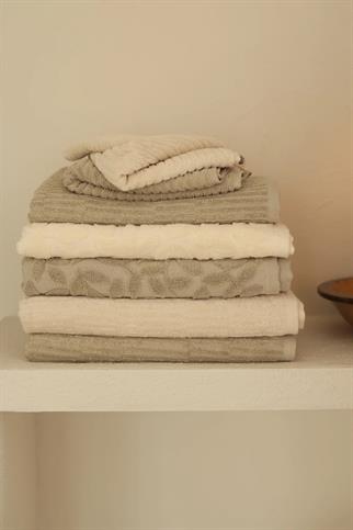 İrya Allesi Pamuk Havlu Krem 50x90 Cm