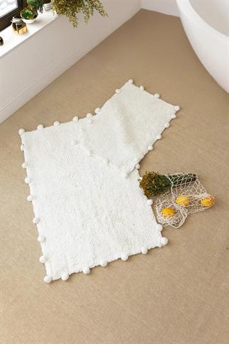 İrya Alya Banyo Paspası Ekru 40x60+60x90 Cm