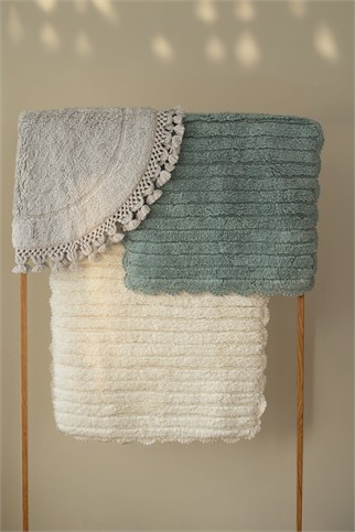 İrya Arora Banyo Paspası Pudra Mavi 40x50+60x90 Cm