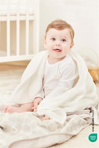 İrya Bebemarin Çok Amaçlı Müslin Örtü Beyaz 120x120 Cm