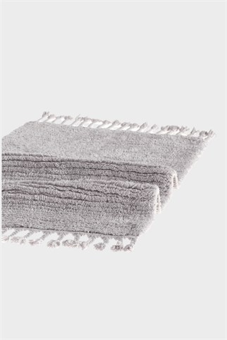 İrya Belina Banyo Paspası Küllü Gri 40x60+60x90 Cm
