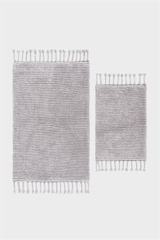 İrya Belina Banyo Paspası Küllü Gri 40x60+60x90 Cm