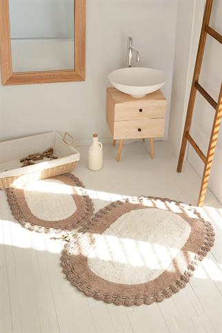 İrya Bianca Banyo Paspası Acı Kahve 40x60+60x90 Cm