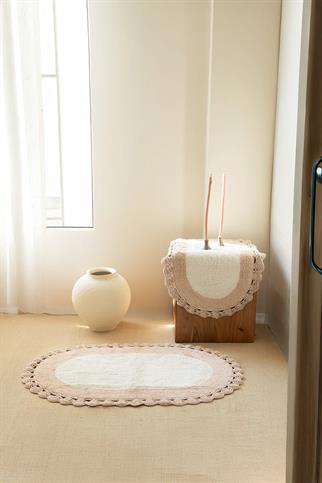 İrya Bianca Banyo Paspası Ekru 40x60+60x90 Cm