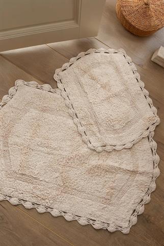 İrya Dale Banyo Paspası Bej 40x60+60x90 Cm