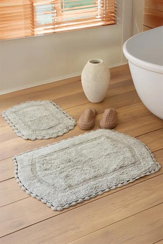 İrya Dale Banyo Paspası Gri 40x60+60x90 Cm