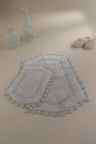 İrya Dale Banyo Paspası Gri 40x60+60x90 Cm