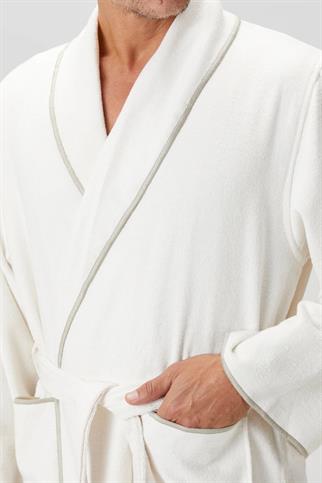 İrya Dolce Erkek Bambu Bornoz Badem Sütü Bej L/XL