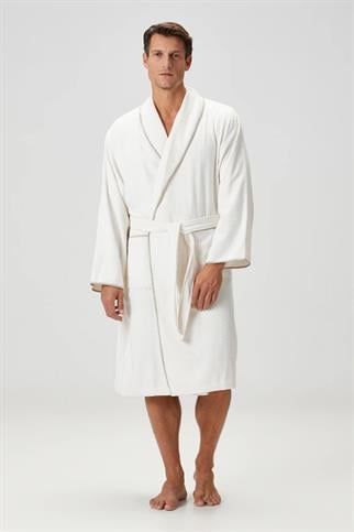 İrya Dolce Erkek Bambu Bornoz Badem Sütü Bej L/XL