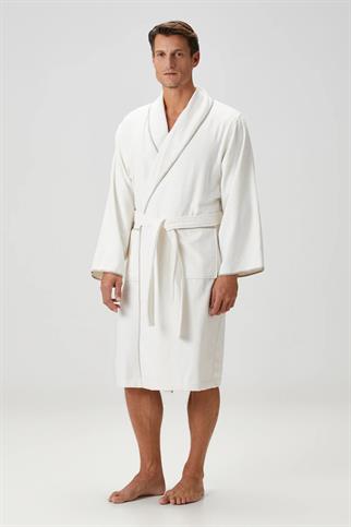 İrya Dolce Erkek Bambu Bornoz Badem Sütü Bej L/XL