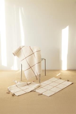 İrya Elani Banyo Paspası Bej 40x60+60x90 Cm