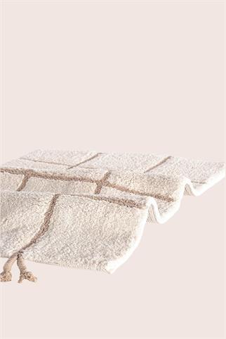 İrya Elani Banyo Paspası Bej 40x60+60x90 Cm