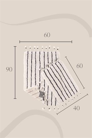 İrya In Lines Banyo Paspası Ekru 40x60+60x90 Cm