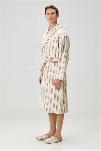 İrya In Lines Erkek Pamuk Bornoz Mocha L/XL