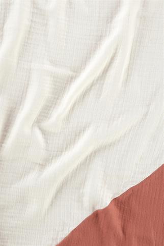 İrya Joy Of Colors Organik Pamuk 4 Katlı Müslin Örtü Kiremit 100x100 Cm