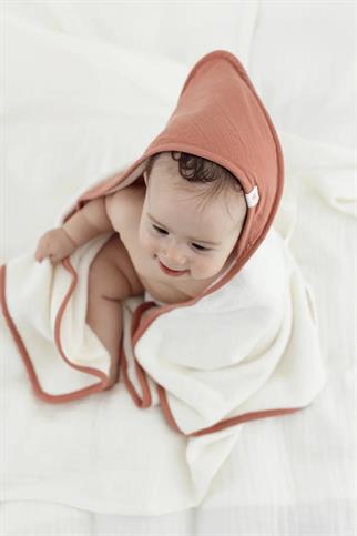 İrya Joy Of Colors Organik Pamuk Müslin Kundak Kiremit 75x75 Cm