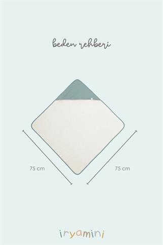 İrya Joy Of Colors Organik Pamuk Müslin Kundak Yeşil 75x75 Cm