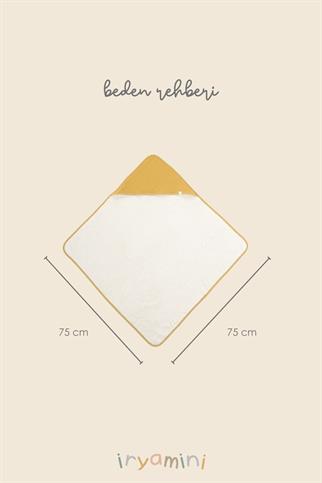 İrya Joy Of Colors Organik Pamuk Müslin Kundak Sarı 75x75 Cm